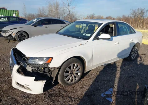 2012 Audi A4 2.0T Premium from USA, damaged, VIN WAUBFAFL1CN000222